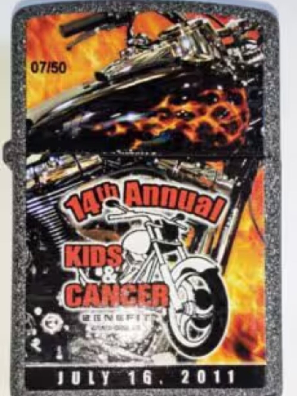 2011 14th Anniversary Kids & Cancer Fundraiser Motorcycle Zippo #7 of 50